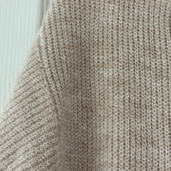 H&M Light Beige Crew Neck Sweater Dress - Picture 3 of 4